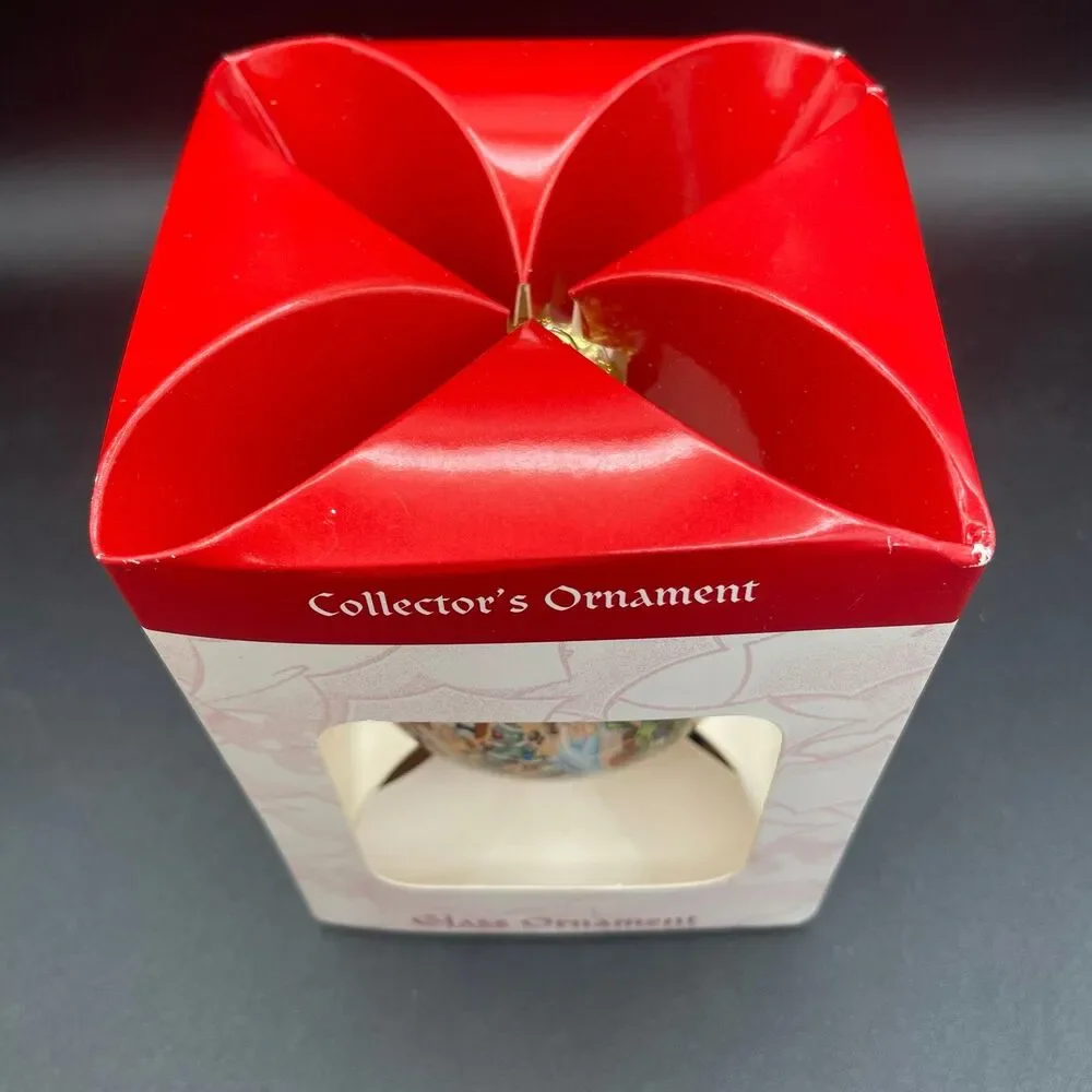 Disney Christmas Through The Years Pinocchio 1940 Glass Ornament 2006